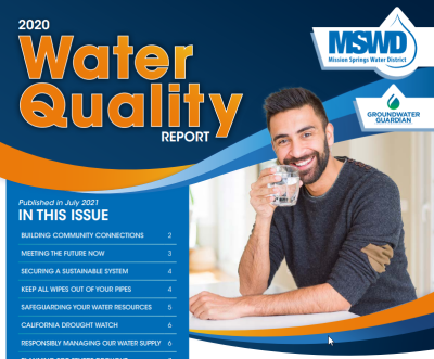 screen shot of water quality report